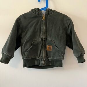 Carhartt Olive Hooded Jacket for Kids